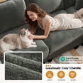 thumbnail image 6 of BedLuxury 112" Large Modular Sectional Sofa with 2 Movable Storage Ottoman, Cloud Couch Seats 6, Modern Living Room Furniture, Chenille Gray, 6 of 11