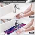 thumbnail image 4 of Colorful Fluid Marbling Sink Splash Guard for Faucet 2 Packs Faucet Absorbent Mats, Golden Streaks Faucet Handle Drip Catcher Quickly Drying Mat for Kitchen Counter Bathroom RV, 23.6"x5.5", 4 of 7
