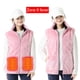 thumbnail image 3 of Chaleco calefactor eléctrico Chaleco calefactor Felpa 9 áreas calentadas para invierno (3XL) Rosa, 3 of 9