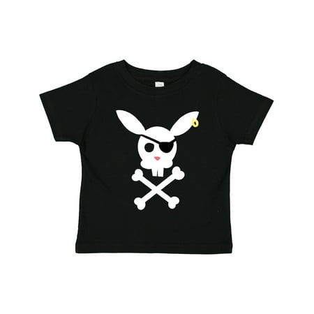 

Inktastic Cute Easter Pirate Bunny with Eyepatch and Earring Gift Toddler Boy or Toddler Girl T-Shirt