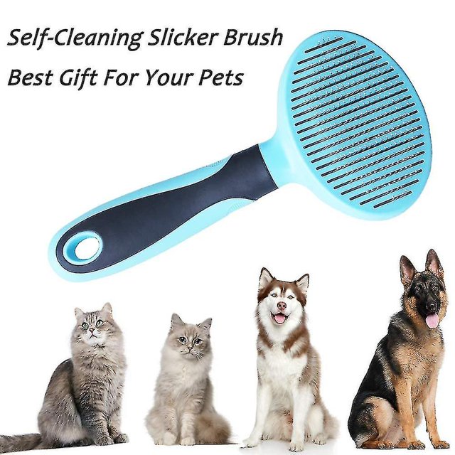 Cepillo para mascotas para eliminar la capa inferior suelta, herramienta de aseo para perros ZefeiWu 1327533586115