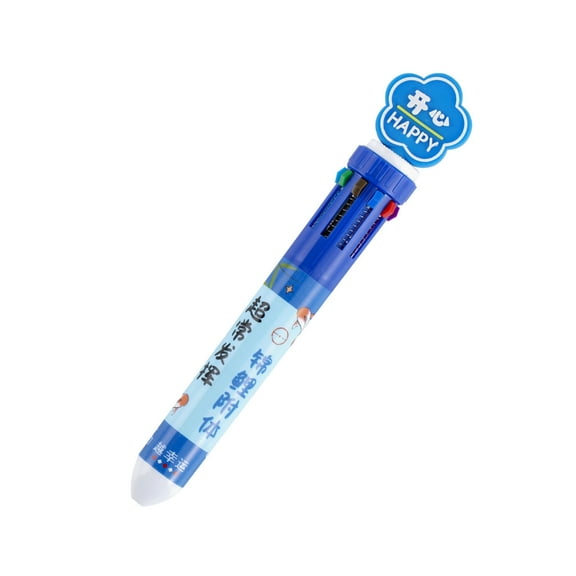 10 Color-in-1 Ballpoint Pen 0.5MM Pen Tip for Writing Color Coding Journaling