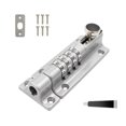 thumbnail image 1 of Wartleves CQJJTKX Cerradura de combinación de perno, cerradura de pestillo deslizante de seguridad de puerta de combinación de 4 dígitos, perno de barril de combinación de aleación de zinc sólido engr, 1 of 7