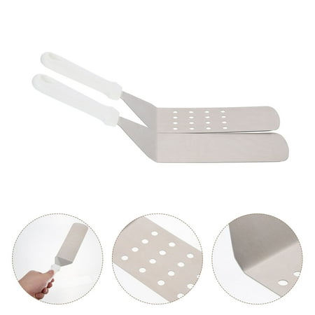 GETAJGHSD Cooking Spatula 2Pcs Stainless Steel For Home Cooks And Restaurants GETAJGHSD Cooking Spatula 2Pcs Stainless Steel For Home Cooks And Restaurants