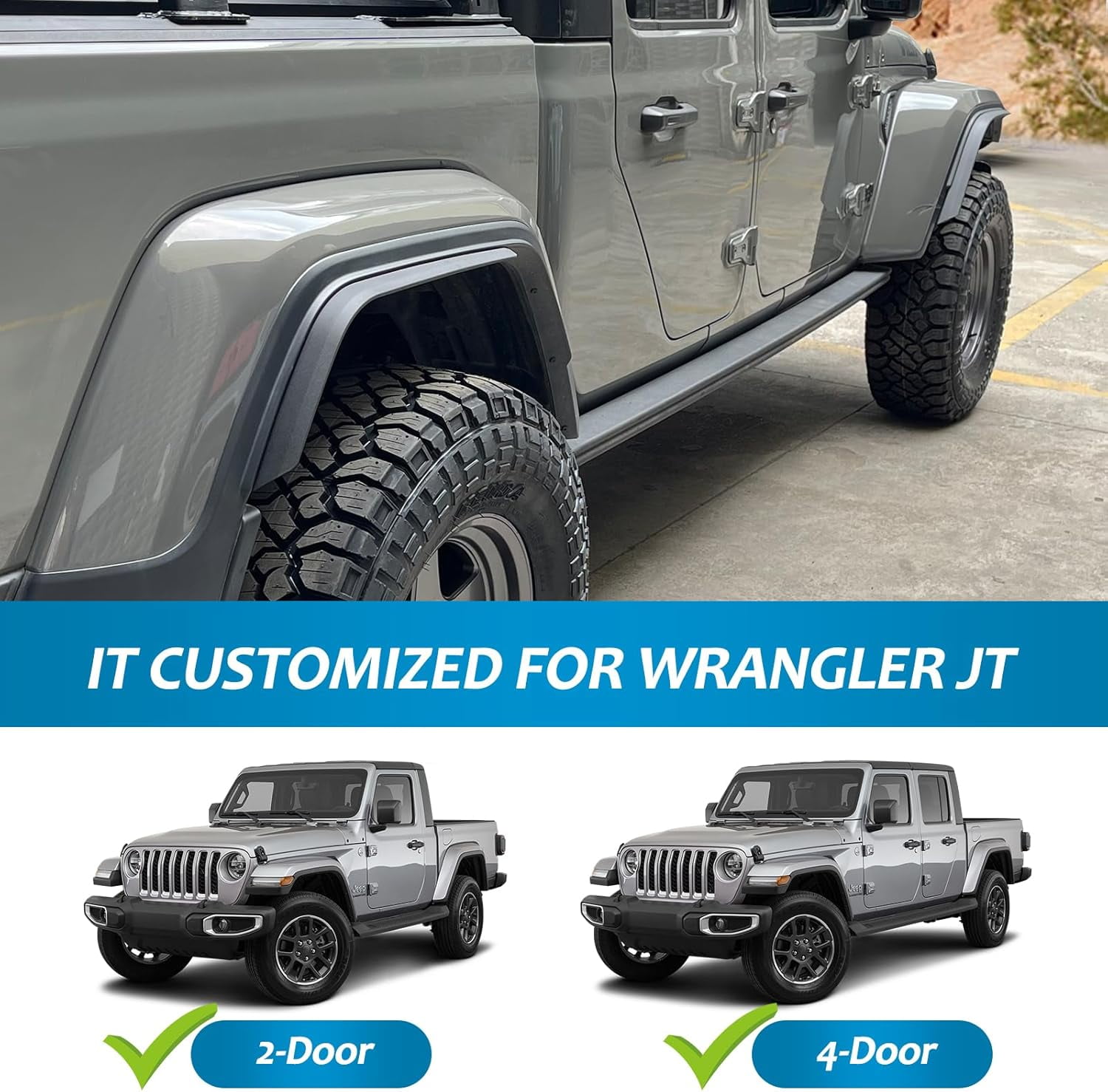 Foldable Tailgate Table For Jeep Wrangler JK 2007-2018 - Rear Door Storage Rack, No Drilling Required