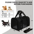 thumbnail image 5 of Carriers Soft-Sided Pet Carrier for Medium Large Cats Dogs Under 35Lbs,Breathable Mesh Ventilation Design,Airline Approved Cat Carrying Case(X-Large,Black), 5 of 16
