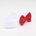 thumbnail image 3 of Ropa Para Perro Pequeño Greeniant Corbata Pajarita Color Blanco Rojo Tamaño S 30cm Tamaño M 37cm, 3 of 6