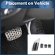 thumbnail image 3 of Ofertas Únicas 4 Pcs Almohadillas de Pedal de Pie Cubiertas de Pedal Acelerador para Peugeot 508 2012-2014 Acero Inoxidable Tono Plateado, 3 of 6