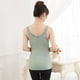 thumbnail image 3 of Sonducket Invierno otoño mujer encaje cuello en V ropa interior cálida Chinlon Lencería diseño Simple capa Base chaleco Bottoming Tops ropa Camisetas sin mangas Azul 65-87.5 kg Sonducket AP013549-10, 3 of 6