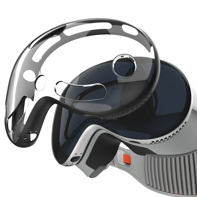 Housse de Protection pour Vision Pro, Étui Transparent en TPU Anti-Rayures, Antichoc, Léger, Accessoires de Casque VR Transparent