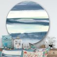 thumbnail image 2 of Designart « Menthe Indigo Aube II » Art Mural Rond en Métal Style Ferme - Disque de 36, 2 of 5