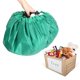 thumbnail image 4 of Green multifunctional waterproof toy bag with drawstring for indoor and outdoor storage, 140 cm in diameter, play mat., 4 of 5