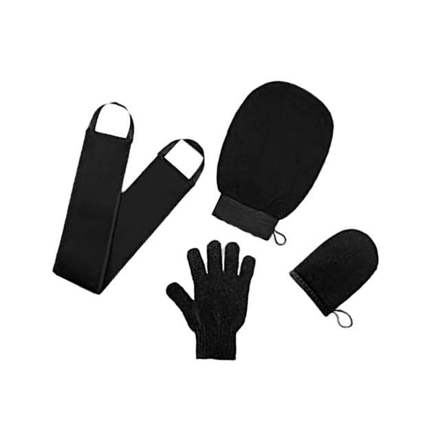 Jumpingount 1 Juego de guantes de bronceado, práctica herramienta aplicadora, depuradores exfoliantes, accesorio de fregado, manoplas corporales, Protección de la piel