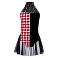 thumbnail image 3 of Fldy Robe de Danse d'Halloween pour Filles, Tutu de Ballet Rétro, Combinaison de Cirque, Justaucorps de Clown Noir 12, 3 of 5