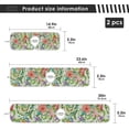 thumbnail image 4 of 2 Pack Faucet Mat Splash Guard for Kitchen Sink,Beautiful Tropical Flora Birds Butterfly 30"x5" Super Absorbent Microfiber Sink Protector Mat, Kitchen Sink Mat Kitchen Sink Accessories, 4 of 7
