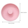 thumbnail image 4 of FOMIYES Donut Baking Mould Doughnut Mold Silicone Pink 1Pcs 8.5X8.5X2.1In, 4 of 8