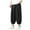 Black, variant on Solid Color Men Trousers Comfortable Soft Casual Pants Fashionable Loose Drawstring Casual Pants Everyday Comfort Versatile Bottoms