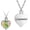 Heart-engraving, variant on Heart Cremation Jewelry for Ashes Cremation Necklace Flower Urn Necklace for Ashes Always in My Heart Urn Jewelry