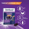 Sambucol Black Elderberry Throat Lozenge With Honey, Vitamin C & Zinc