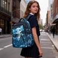 thumbnail image 4 of Uorisanigo Blue Axolotl Kids Backpack for School Boys Ages 6-10 Breathable Large Capacity Schoolbag with Padded Straps Perfect for Back to School, 4 of 7