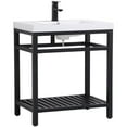 thumbnail image 3 of 30 inch Single Bathroom Metal Vanity in Black, 3 of 14