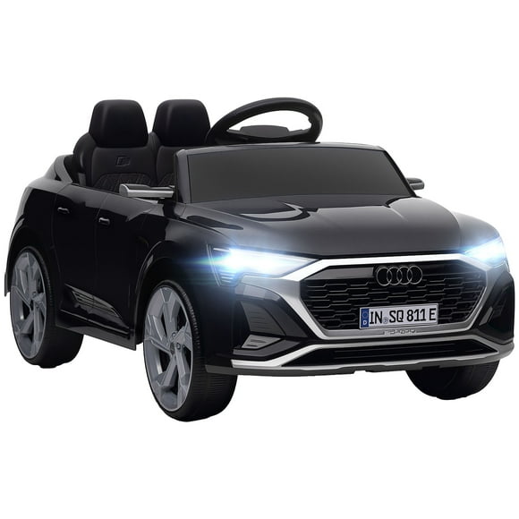 Qaba 12V Audi Q8 Licensed Electric RC Car for Kids, Toddler Ride on Toys Gift, Black