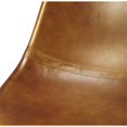 thumbnail image 2 of Beaumont Lane Rustic Industrial Leather Side Chair, Brown (Set of 1), 2 of 7