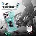 thumbnail image 5 of Funda para GANGXUN iPhone 13 Pro Max - Soporte metálico, Función magnética, Verde, 5 of 5