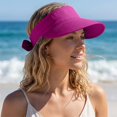 thumbnail image 5 of WGRFFH 2-in-1 Women’s Sun Visor Sun Hat,Zipper Off Ponytail Friendly,Wide Large Brim Sun Hat,Lightweight Quick Dry,Beach Sun Hat,UPF 50+,Summer UV Protection,Foldable for Golf, Gardening, Travel Red, 5 of 8
