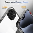 thumbnail image 4 of for iPhone 15 Plus Crystal Clear Case [Anti-Yellowing] Anti-Scratch Transparent Hard Back and Flexible Edge [Military Grade Drop Protection] Shockproof Phone Cover for iPhone 15 Plus, Black, 4 of 8