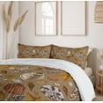 thumbnail image 6 of Ambesonne Ocean Duvet Cover Sets, Underwater Animals, 2-King, Ginger Cinnamon Cocoa, 6 of 7