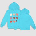thumbnail image 2 of Generic Childrens Jackets Girls Pure Color Multi Caring Hoodie Autumn Students Leisure Sports Fashion Hoodie for Fashion Casual Cozy Travel Jacket(7-8 Years,Light Blue), 2 of 4
