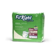 Medline FitRight Restore Super Disposable Briefs, XL 20 Count Walmart
