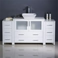 thumbnail image 3 of Fresca Fcb62-123612-V Torino 59-3/4" Free Standing Vanity Set - White, 3 of 3