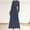#02-Dark Blue, variant on Women's Polka Dot Dresses Long Sleeve Round Neck A-line Dress Long Dress Ankle-Length Dress Boho Flowy Swing Maxi Dress