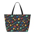 thumbnail image 2 of Fotbe Vintage Records Bolsa de Viaje para Playa - Resistente al Agua, Bolsa Tote de Gran Capacidad y Ligera con 7 Bolsillos para Mujeres y Hombres, 2 of 7
