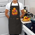 thumbnail image 3 of 2 Pack Adjustable Bib Apron with Colorful ' SQUAD ' Design & 2 Pockets - Stylish Cooking Apron for Men & Women, 3 of 5