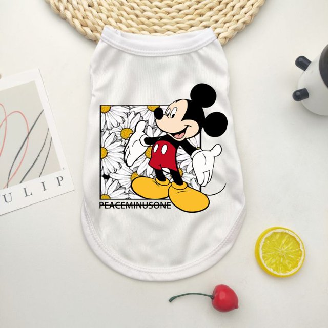 Chaleco Para Perros Nuevo Mini Mediano Grande Perro Algodón Mickey Minnie Tank Top Productos Para Mascotas Ropa Gao Jiahui unisex