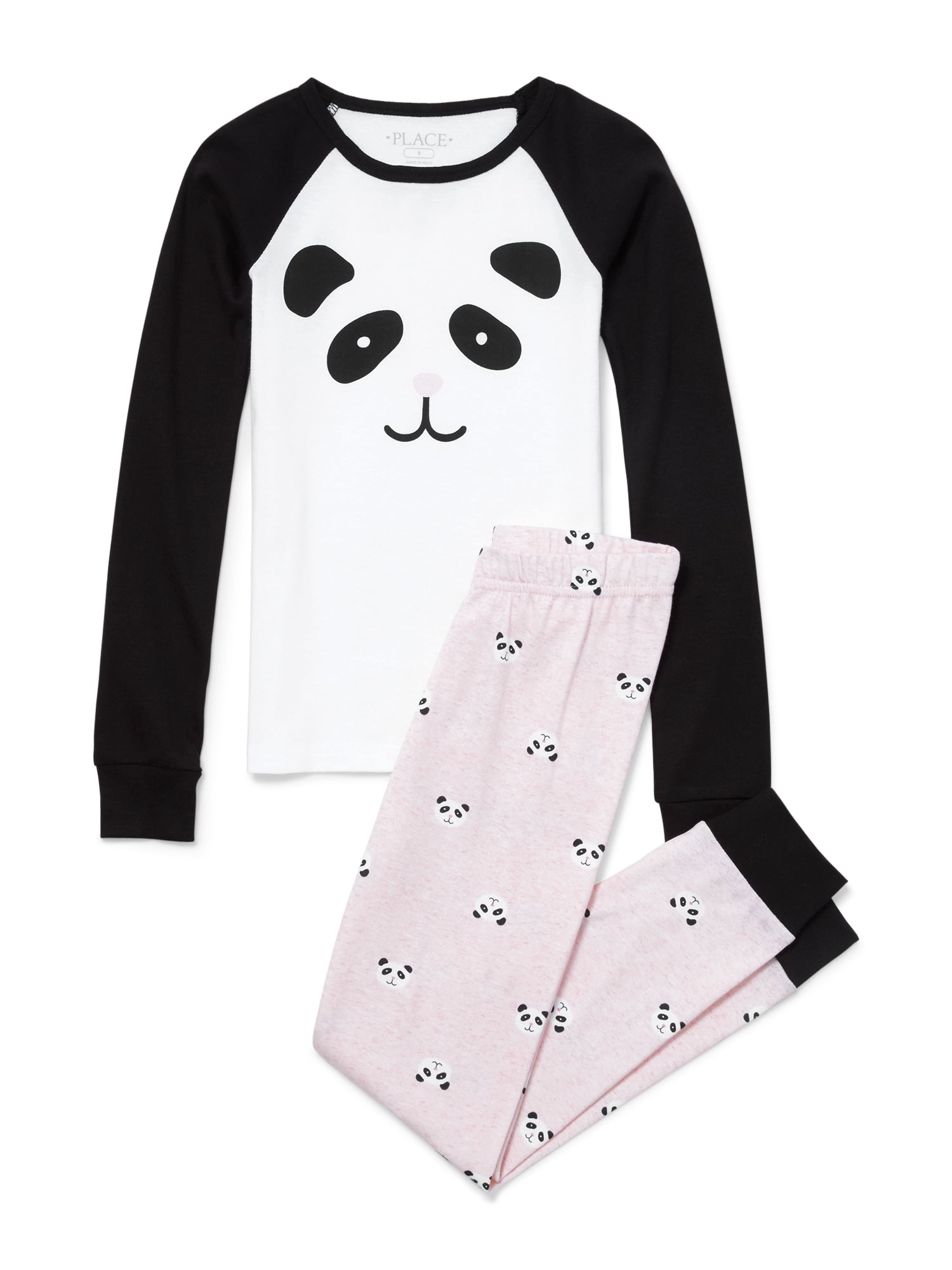 The Children's Place Girl's 2 Piece Panda Pajama Sleep Set (Big Girls