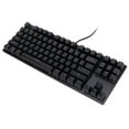 electronics Mechanical Keyboard Black USB Wired Green Axes 87?key RGB