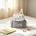 thumbnail image 2 of Leeye Schoolbag Backpack with Embroidered Name and Text Customizable for Picnics Travel Nursery DIY, 2 of 5