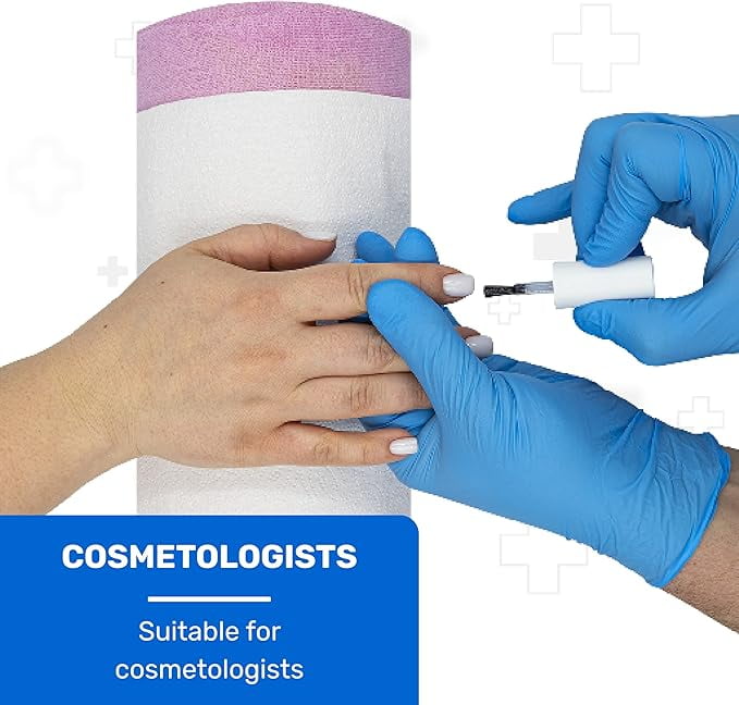 WellBefore Blue Vinyl Disposable Gloves - Medium 2000 Ct - Powder & Latex-Free Gloves
