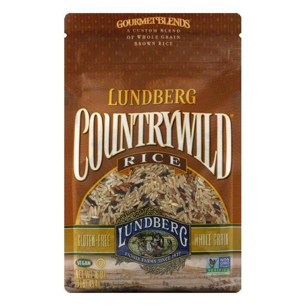 Lundberg Gluten Free Rice EcoFarmed Countrywild Gourmet Natural Brown