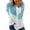 Light Blue, variant on Tiqkatyck Women Summer Tops Clearance, Woman's Casual Stitching Contrast Color Long Sleeve Pullover Tops, Sweatshirt for Women, Tops for Women Trendy, Casual Tops for Women Black L