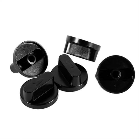 Universal Control Knob Dilwe 5Pcs New Black Universal Cooker Oven Gas Stove Grill Control Knobs Switch Home Kitchen Use , Stove Knob Black, Stove Switch ()