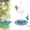 35# (Pink), variant on Hanging Bird Bath Fountain, Outdoor Water Fountain, Hanging Bird Bath with Flowing Water, Decorative Garden Yard Patio Bird Bath Fountain (Purple)