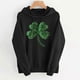 thumbnail image 4 of Uootdi Oversized St Patricks Day Hooded Sweatshirts for Women Irish Saint Pattys Shamrock Crewneck Long Sleeve Shirts Holiday Trendy Pullover Tops Gift, 4 of 6