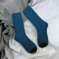 thumbnail image 5 of Rateoe Dark Blue for Women Casual Calf Socks - Cute Crew Socks - Thin Soft Above Ankle Socks Size 5-11, 5 of 6