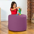 thumbnail image 3 of Jaxx Spring Modular Pouf Classroom Bean Bag Seat, Premium Vinyl - Plum, 3 of 5