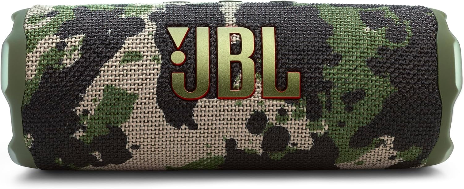 Open Box JBL Flip 7 - Portable waterproof and drop-proof speaker, Bold JBL Pro Sound with AI Sound Boost, 16Hrs of Playtime, and PushLock system with interchangeable accessories (Squad)